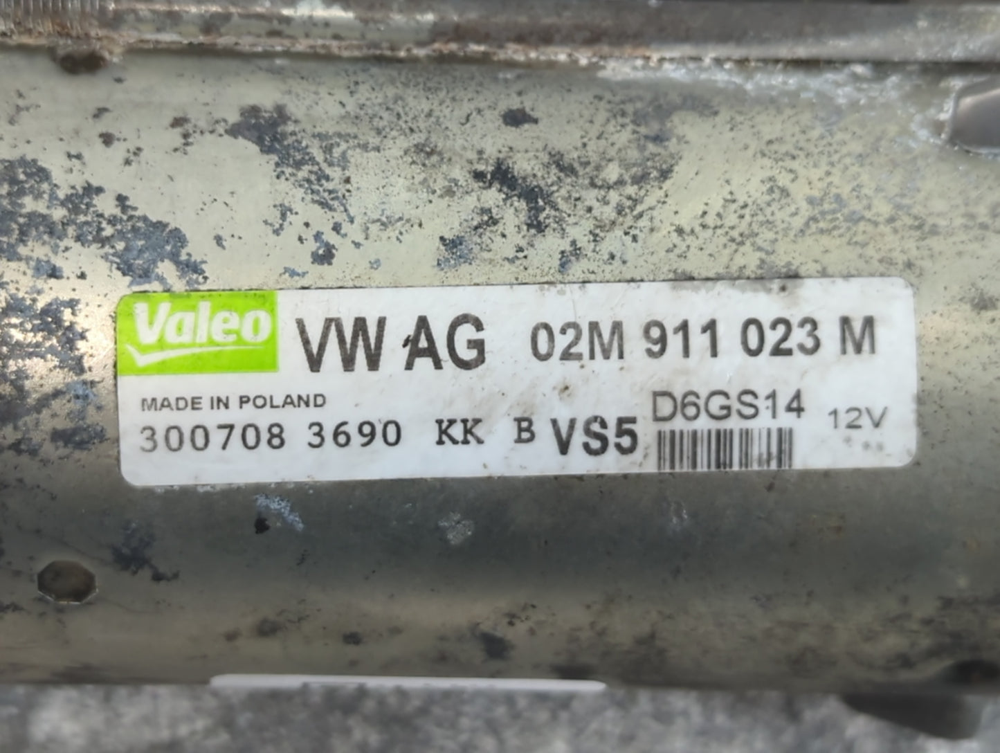 2009-2017 Volkswagen Tiguan Car Starter Motor Solenoid OEM P/N:02M 911 023 M Fits OEM Used Auto Parts - Oemusedautoparts1.co