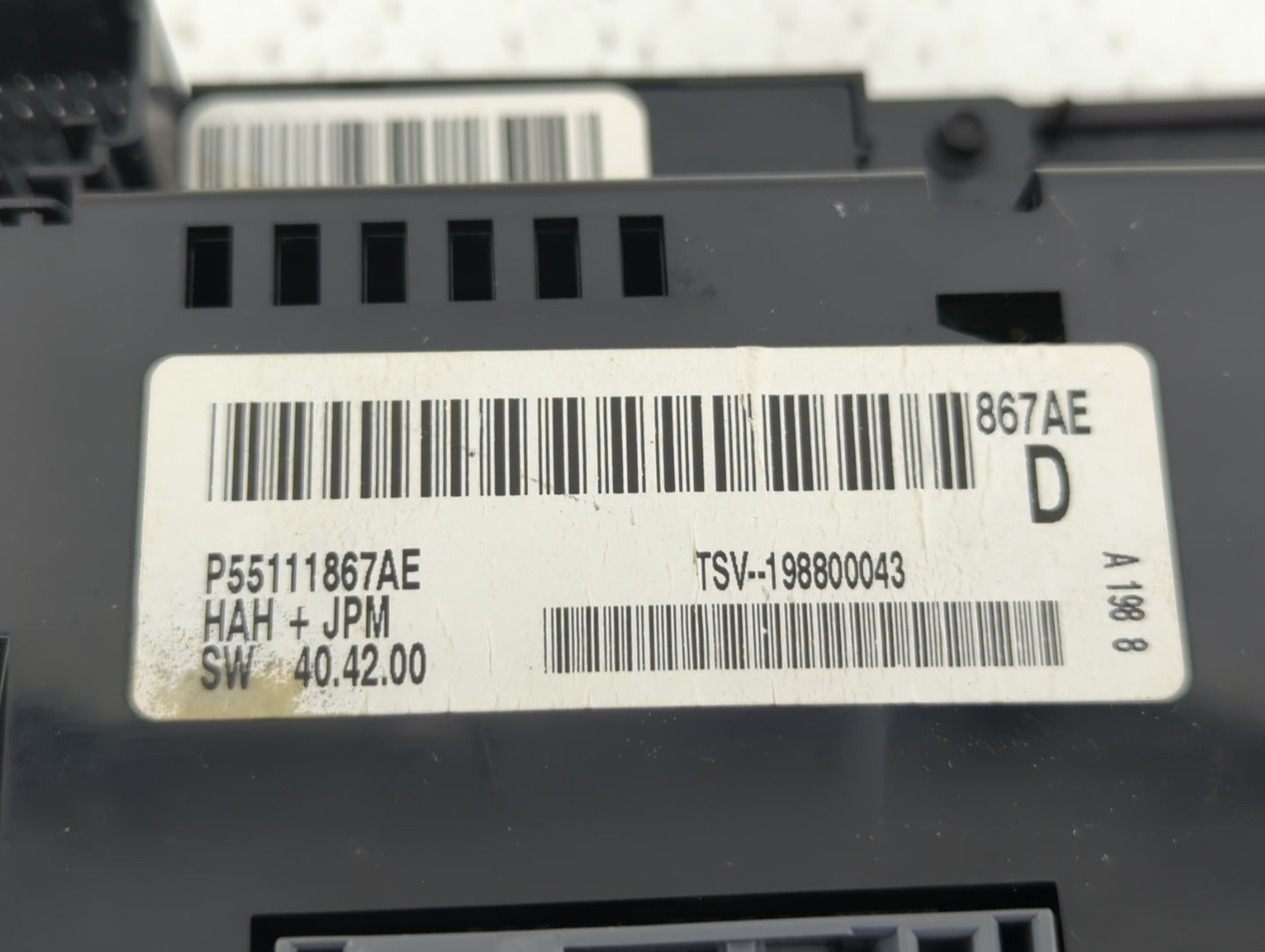 2009 Volkswagon Routan Climate Control Module Temperature AC/Heater Replacement P/N:P55111896AB 55111896AB Fits Fits 2010 OE