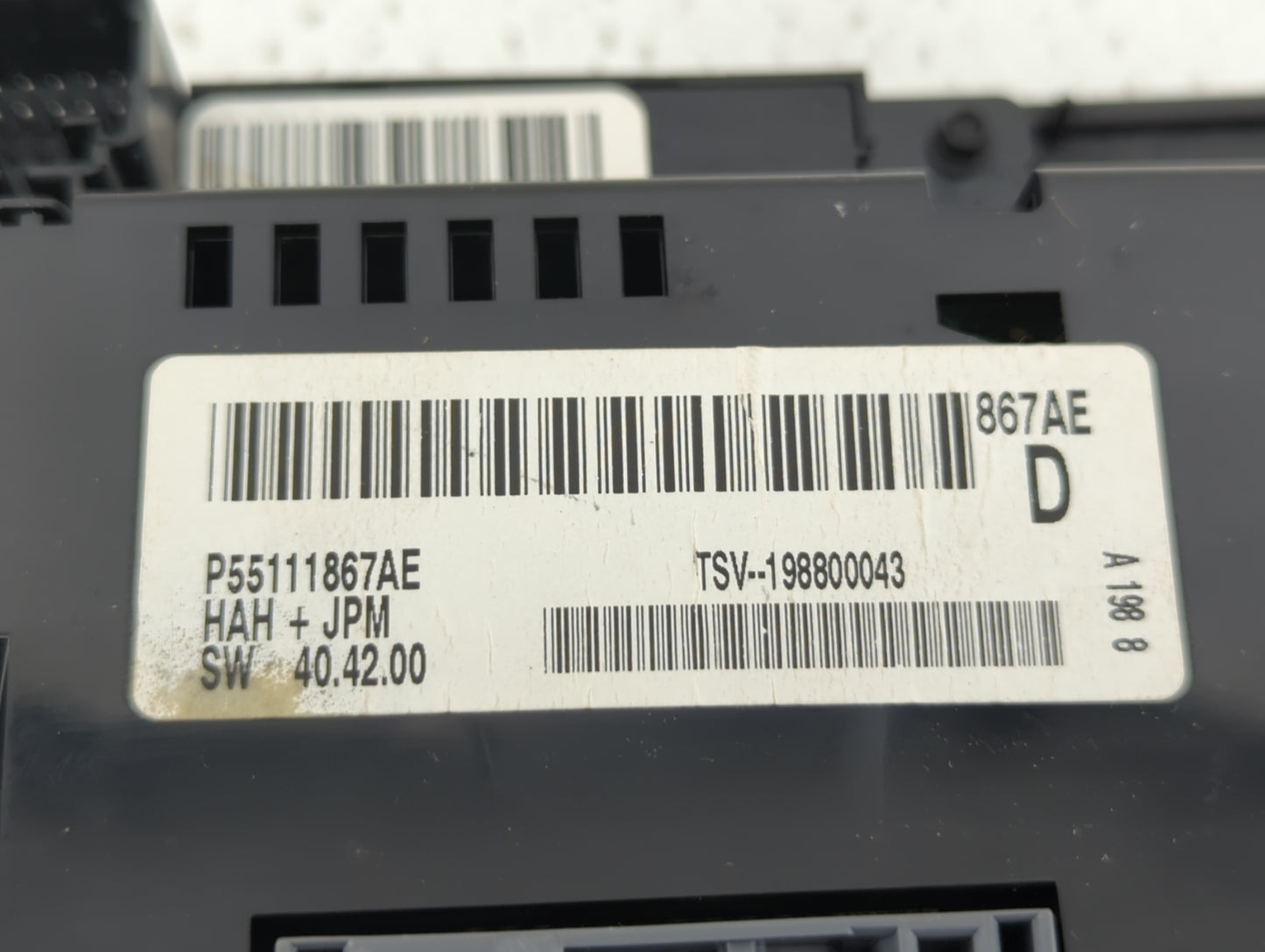 2009 Volkswagon Routan Climate Control Module Temperature AC/Heater Replacement P/N:P55111896AB 55111896AB Fits Fits 2010 OE