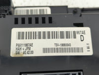 2009 Volkswagon Routan Climate Control Module Temperature AC/Heater Replacement P/N:P55111896AB 55111896AB Fits Fits 2010 OE