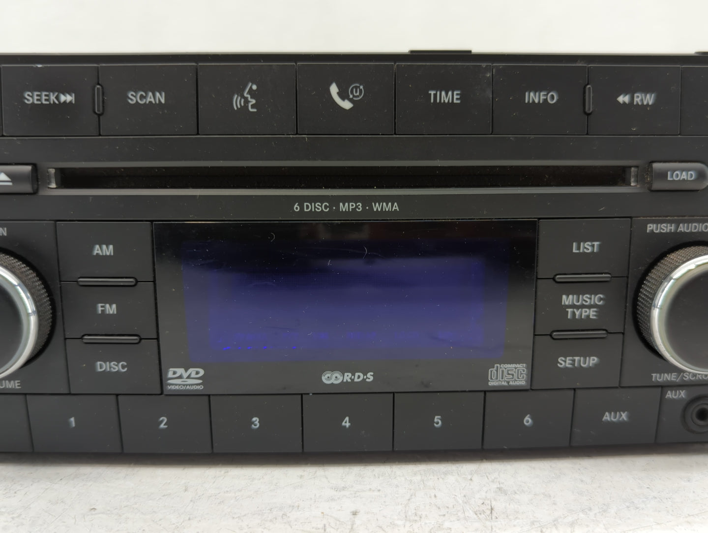 2009 Volkswagon Routan Radio AM FM Cd Player Receiver Replacement P/N:05064931AD 68050442AC Fits Fits 2010 2011 OEM Used Aut