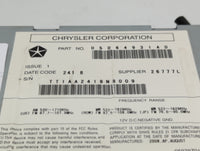 2009 Volkswagon Routan Radio AM FM Cd Player Receiver Replacement P/N:05064931AD 68050442AC Fits Fits 2010 2011 OEM Used Aut
