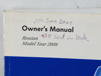 2009 Volkswagon Routan Owners Manual Book Guide P/N:81-126-0909 OEM Used Auto Parts - Oemusedautoparts1.com