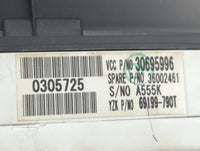 2008-2010 Volvo C30 Instrument Cluster Speedometer Gauges P/N:30695996 Miles: Fits Fits 2008 2009 2010 OEM Used Auto Parts -