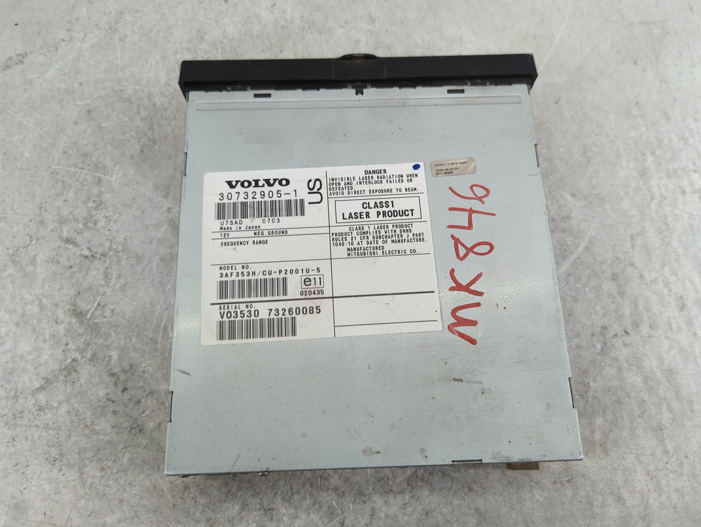 2009 Volvo S60 Information-gps-tv Control Module - Oemusedautoparts1.com