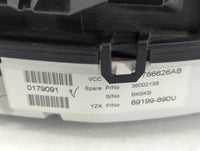 2009 Volvo S70 Instrument Cluster Speedometer Gauges P/N:69199-890U 0179091, 36002198 Fits Fits 2010 OEM Used Auto Parts - O