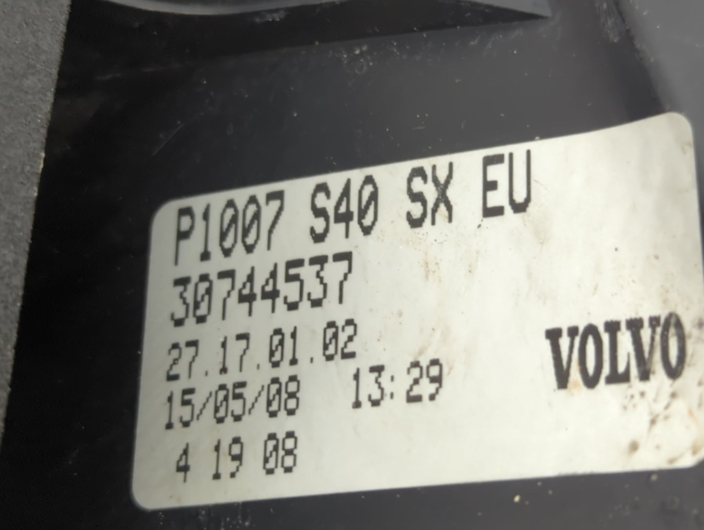 2009 Volvo V40 Tail Light Assembly Passenger Right OEM P/N:P1007 S40 SX EU Fits Fits 2008 2010 2011 OEM Used Auto Parts - Oe