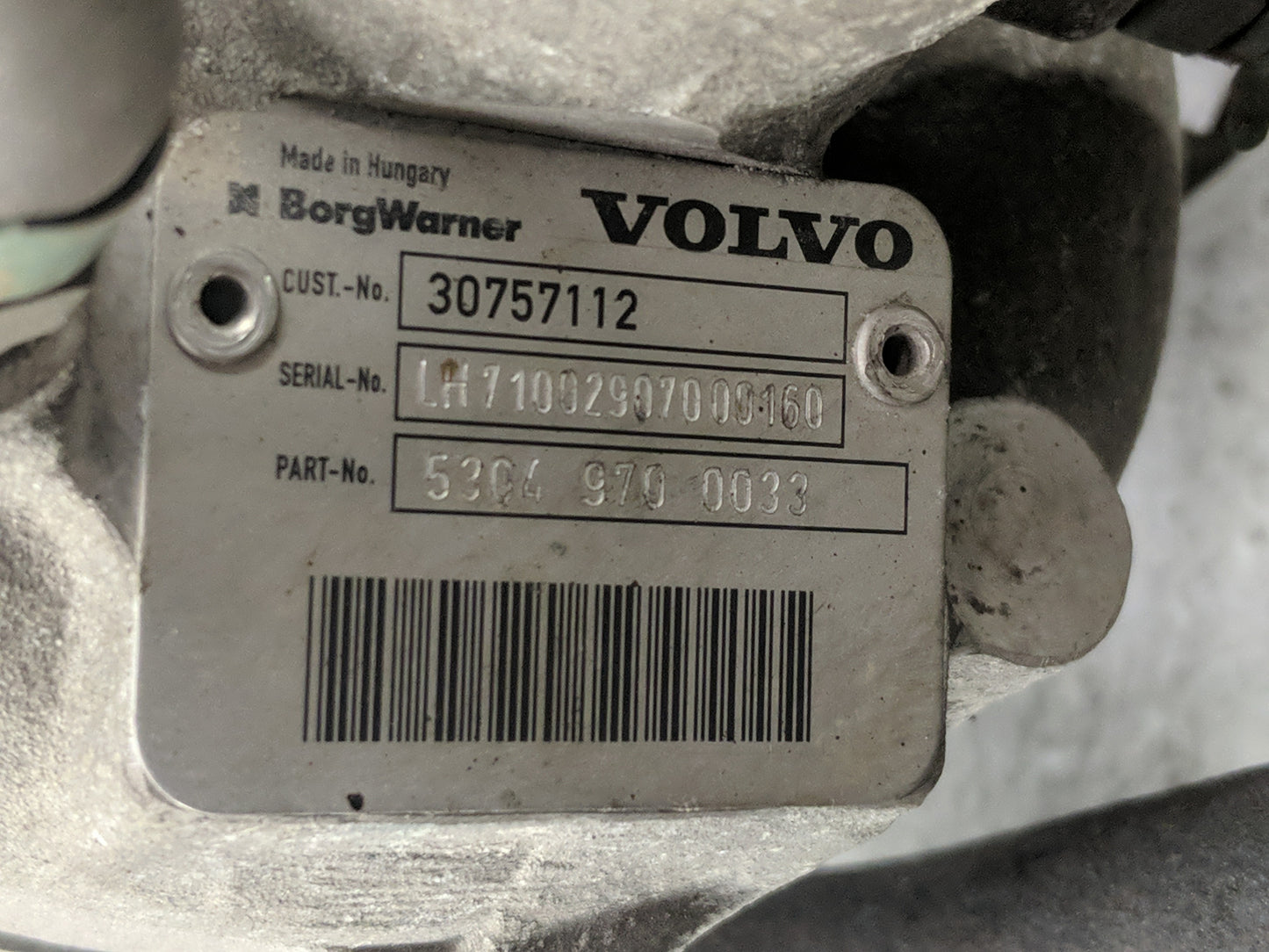2009 Volvo V70 Turbocharger Turbo Charger Super Charger Supercharger - Oemusedautoparts1.com