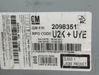 201 Buick Regal Radio AM FM Cd Player Receiver Replacement P/N:20983517 Fits OEM Used Auto Parts - Oemusedautoparts1.com