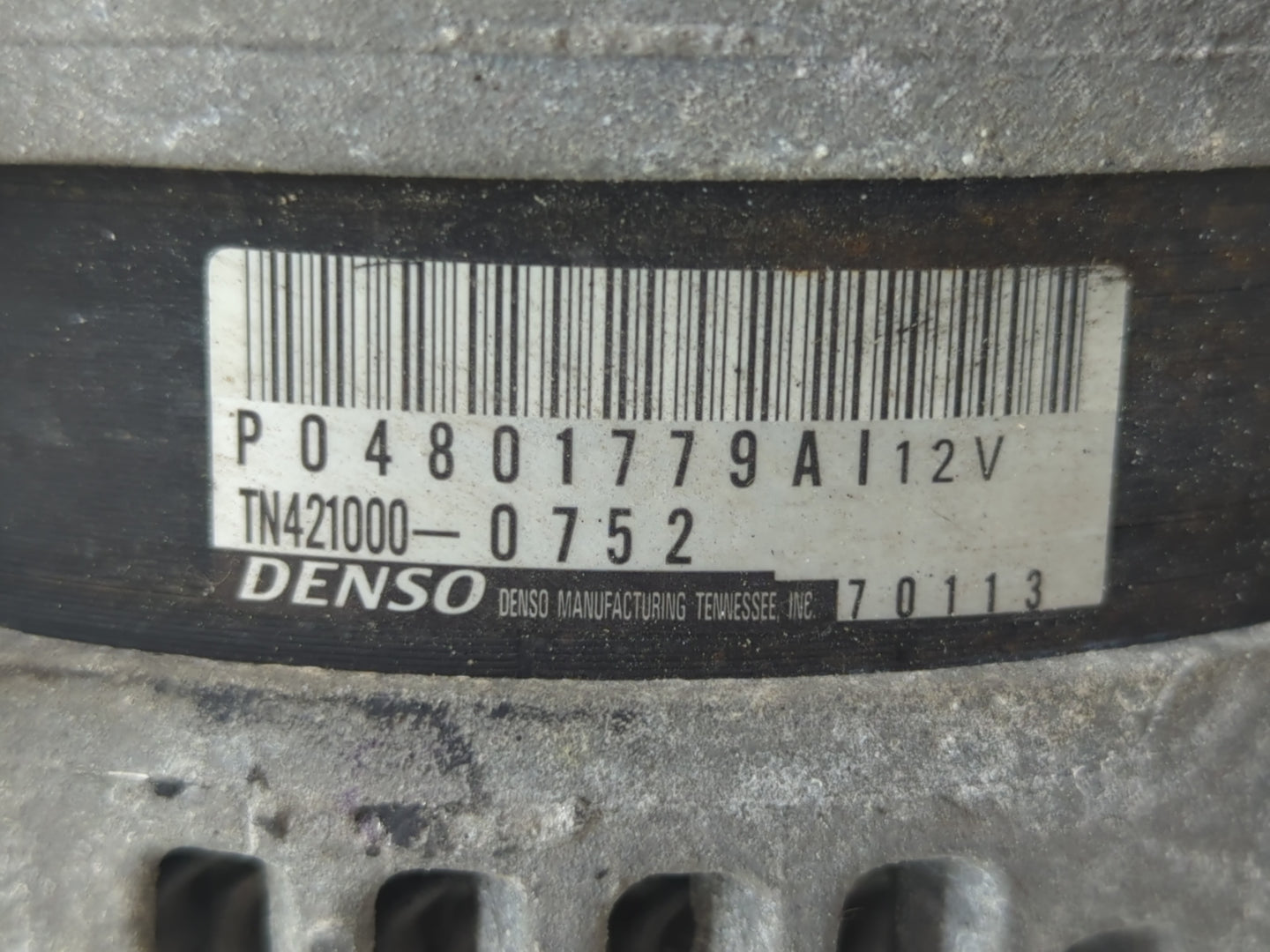 201 Dodge Ram 1500 Alternator Replacement Generator Charging Assembly Engine OEM P/N:TN21000-0752 P04801779AI Fits OEM Used 