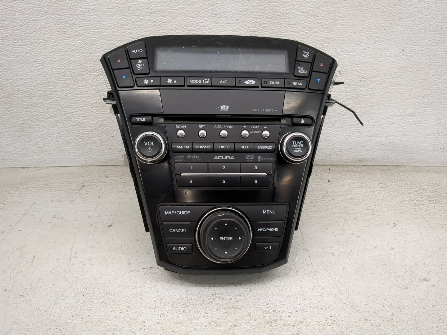 2010 Mdx Radio AM FM Cd Player Receiver Replacement Fits Fits 2011 2012 2013 OEM Used Auto Parts - Oemusedautoparts1.com