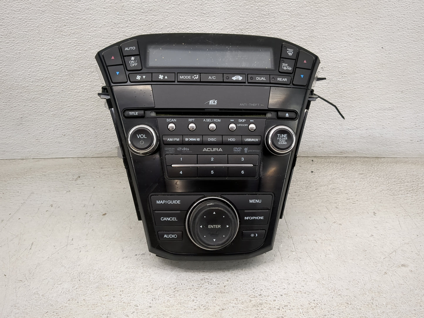 2010 Mdx Radio AM FM Cd Player Receiver Replacement Fits Fits 2011 2012 2013 OEM Used Auto Parts - Oemusedautoparts1.com