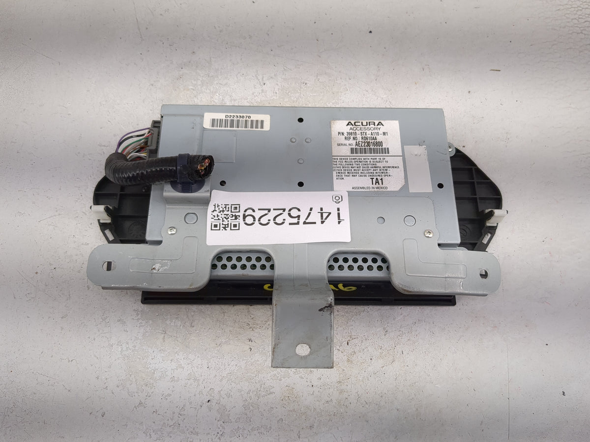 2010-2013 Acura Mdx Information Radio Display Screen 1475229 - Oemusedautoparts1.com