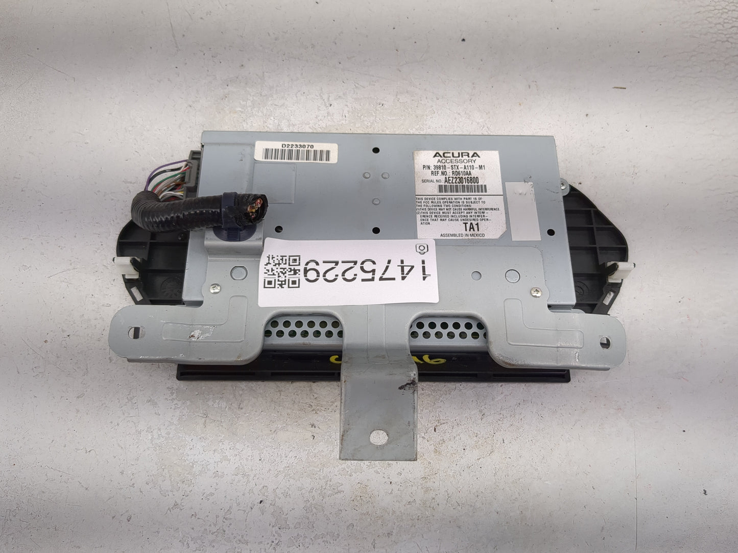 2010-2013 Acura Mdx Information Display Screen 1475229 - Oemusedautoparts1.com
