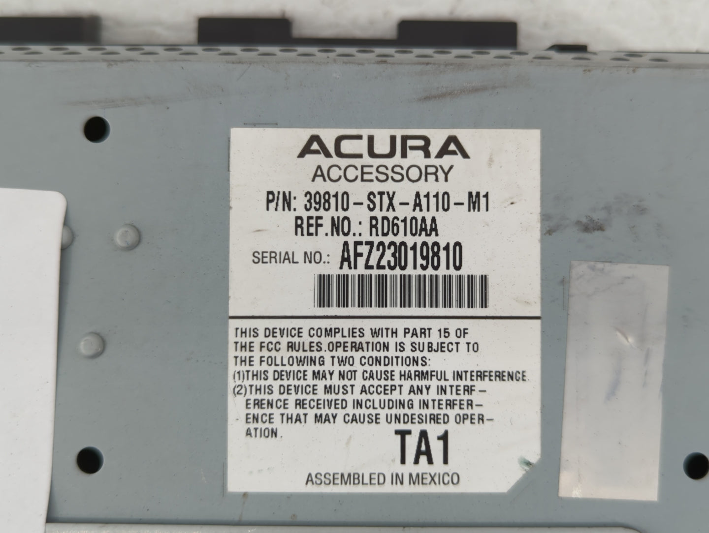 2010-2013 Acura Mdx Information Display Screen - Oemusedautoparts1.com