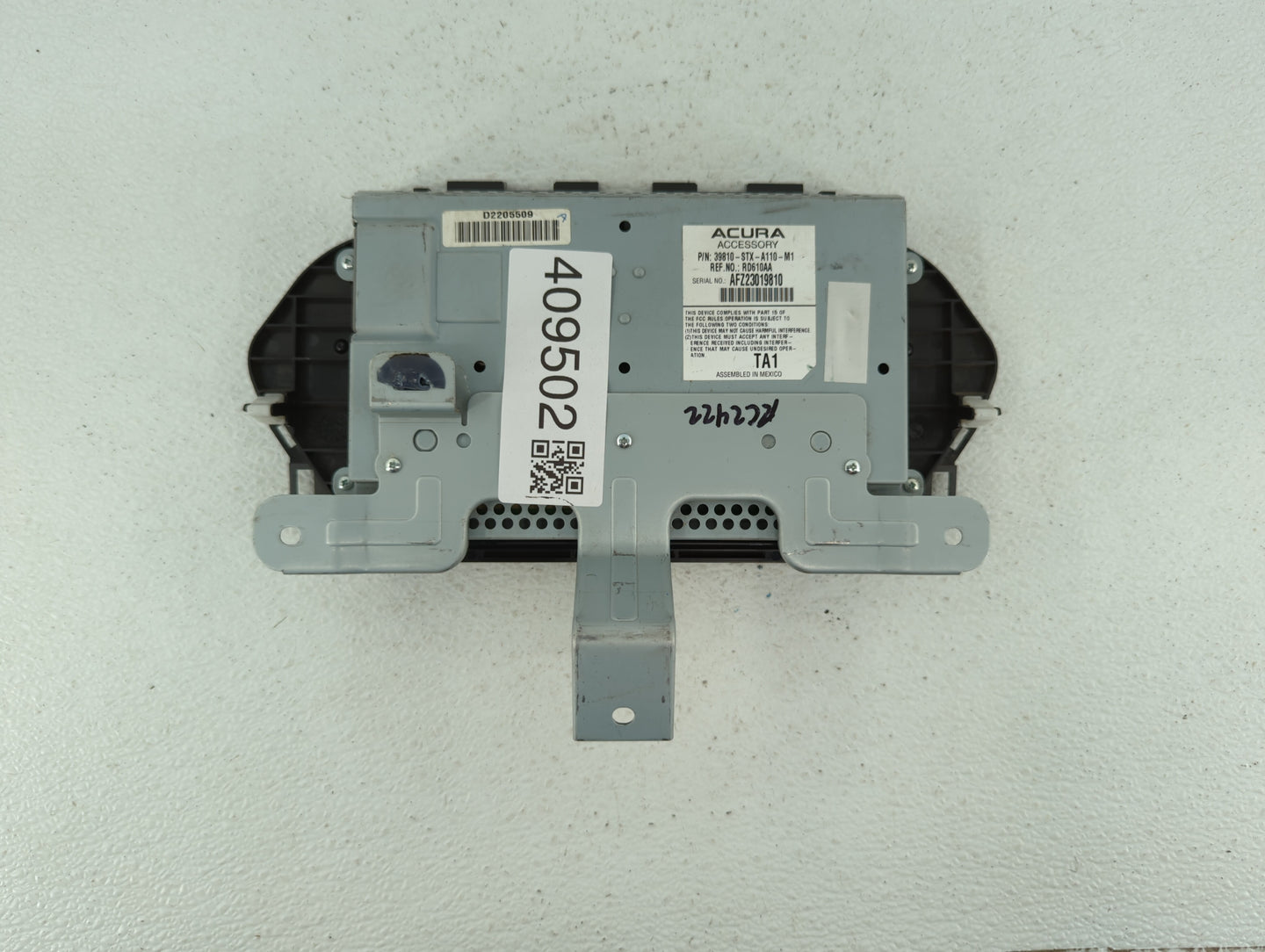 2010-2013 Acura Mdx Information Display Screen - Oemusedautoparts1.com