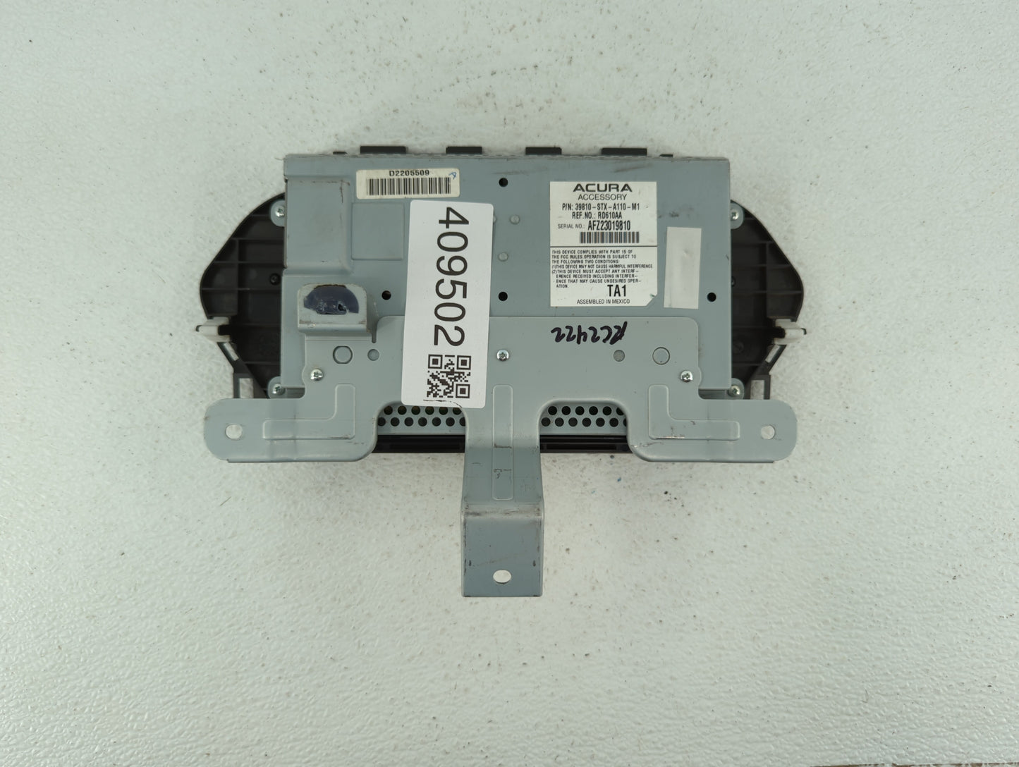 2010-2013 Acura Mdx Information Display Screen - Oemusedautoparts1.com