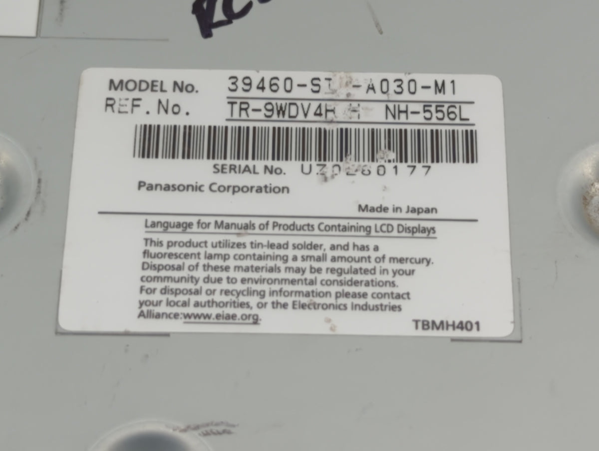 2010-2013 Acura Mdx Information Radio Display Screen Beige Gray - Oemusedautoparts1.com