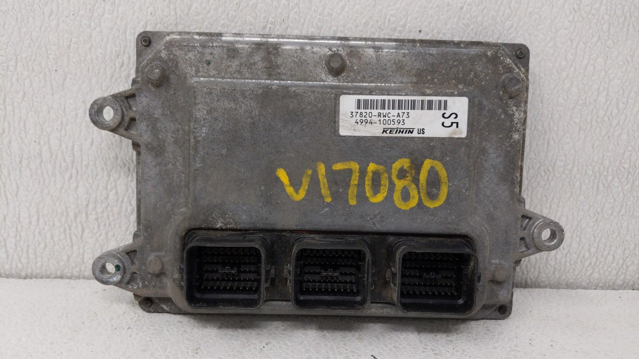 2010-2011 Acura Rdx PCM Engine Control Computer ECU ECM PCU OEM P/N:37820-RWC-A73 Fits Fits 2010 2011 OEM Used Auto Parts - 