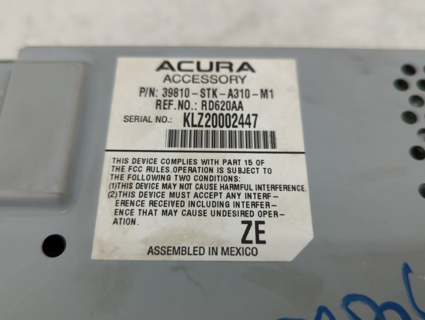 2010-2012 Acura Rdx Information Display Screen - Oemusedautoparts1.com