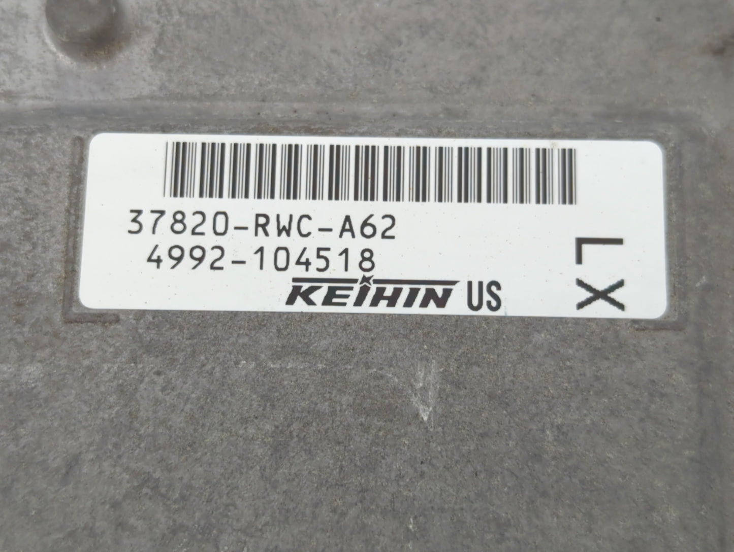 2010-2011 Acura Rdx PCM Engine Control Computer ECU ECM PCU OEM P/N:4992-104518 37820-RWC-A62 Fits Fits 2010 2011 OEM Used A