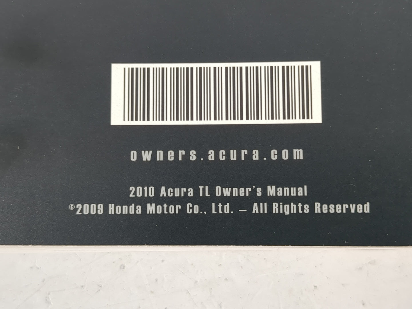 2010 Acura Tl Owners Manual Book Guide OEM Used Auto Parts - Oemusedautoparts1.com