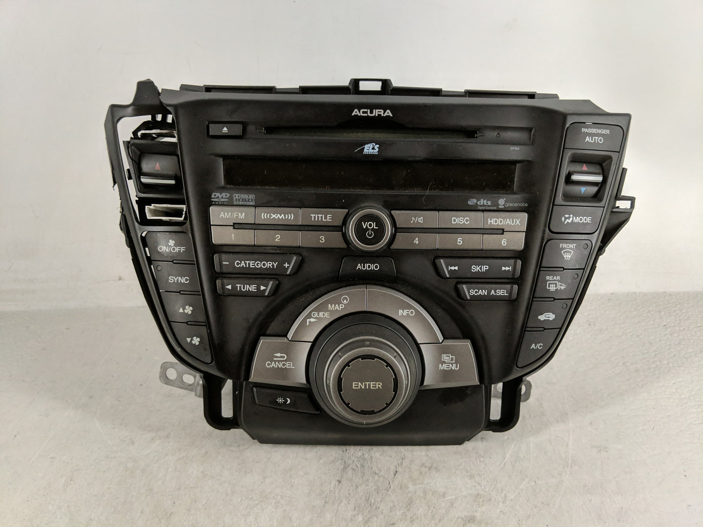 2010-2011 Acura Tl Radio AM FM Cd Player Receiver Replacement P/N:39100-TK4-A200 Fits Fits 2010 2011 OEM Used Auto Parts - O