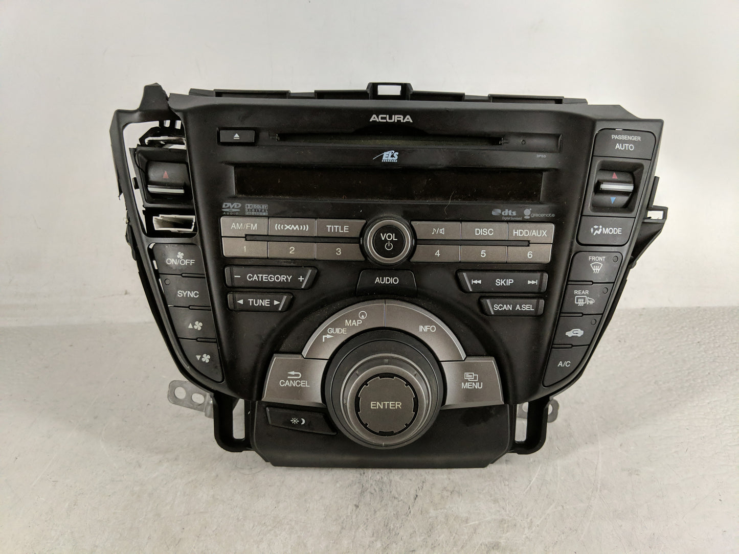 2010-2011 Acura Tl Radio AM FM Cd Player Receiver Replacement P/N:39100-TK4-A200 Fits Fits 2010 2011 OEM Used Auto Parts - O