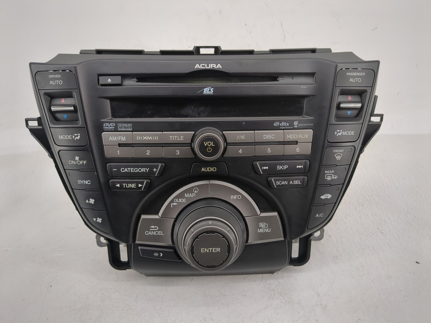 2010-2011 Acura Tl Radio AM FM Cd Player Receiver Replacement P/N:39100-TK4-A200 Fits Fits 2010 2011 OEM Used Auto Parts - O