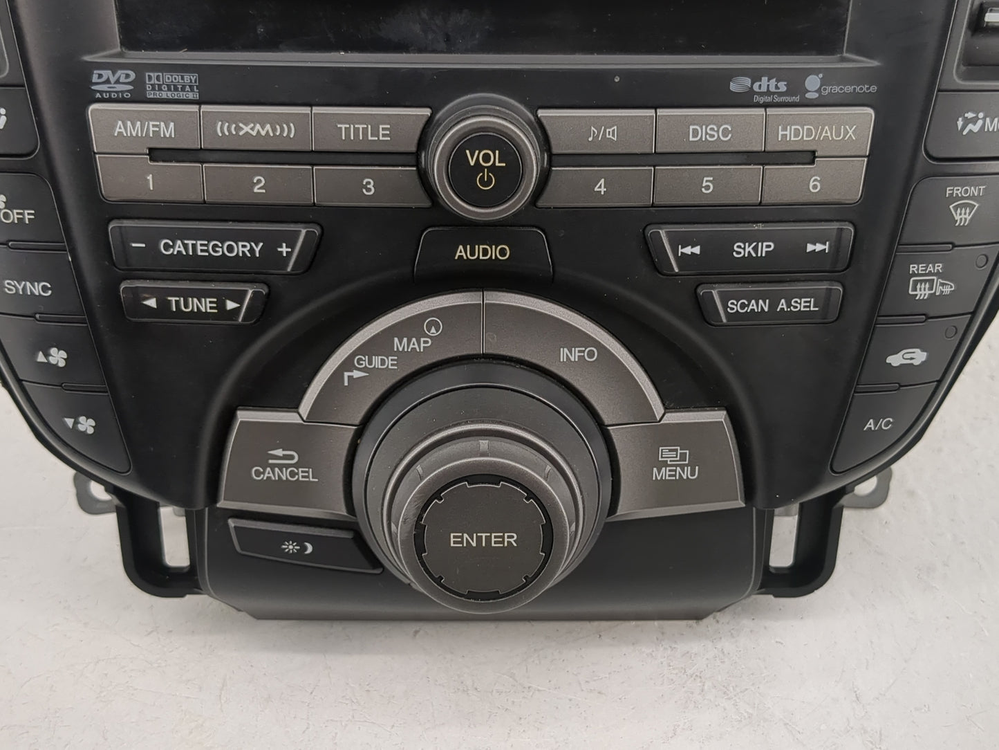 2010-2011 Acura Tl Radio AM FM Cd Player Receiver Replacement P/N:39100-TK4-A200 Fits Fits 2010 2011 OEM Used Auto Parts - O