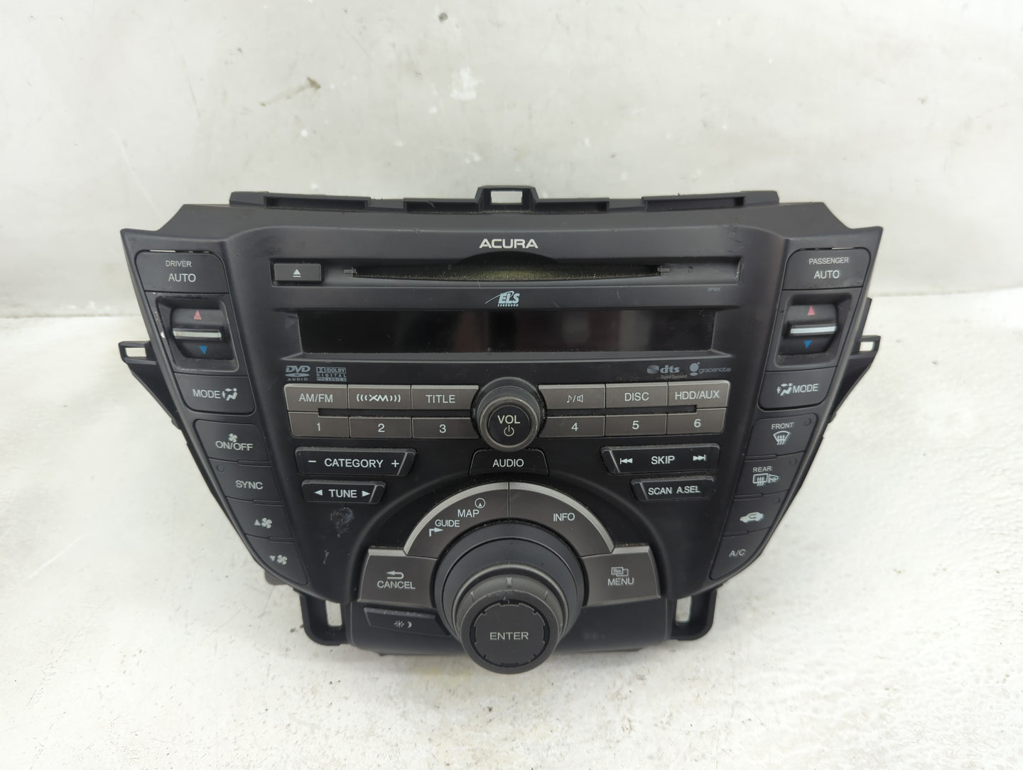 2010-2011 Acura Tl Radio AM FM Cd Player Receiver Replacement P/N:39100-TK4-A200 Fits Fits 2010 2011 OEM Used Auto Parts - O