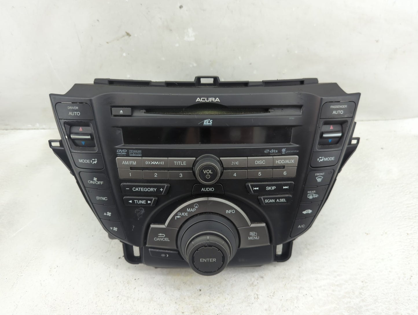 2010-2011 Acura Tl Radio AM FM Cd Player Receiver Replacement P/N:39100-TK4-A200 Fits Fits 2010 2011 OEM Used Auto Parts - O