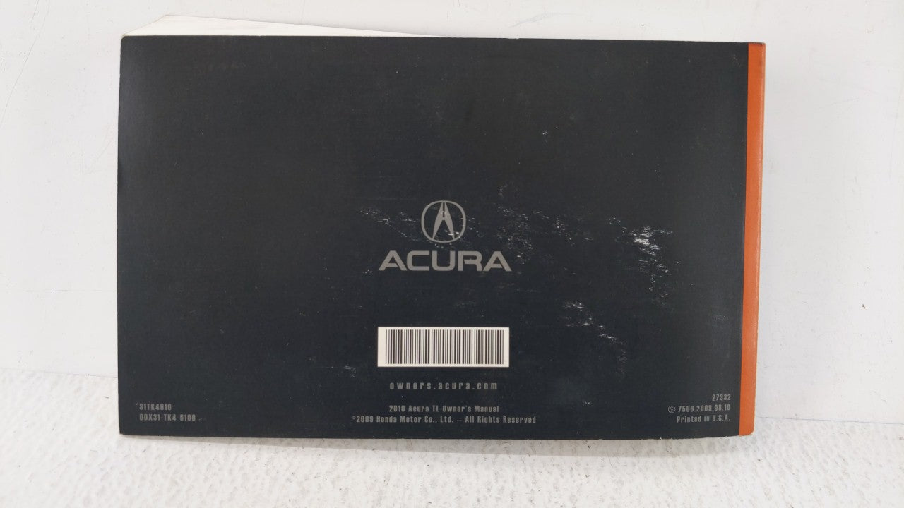 2010 Acura Tl Owners Manual Book Guide OEM Used Auto Parts - Oemusedautoparts1.com