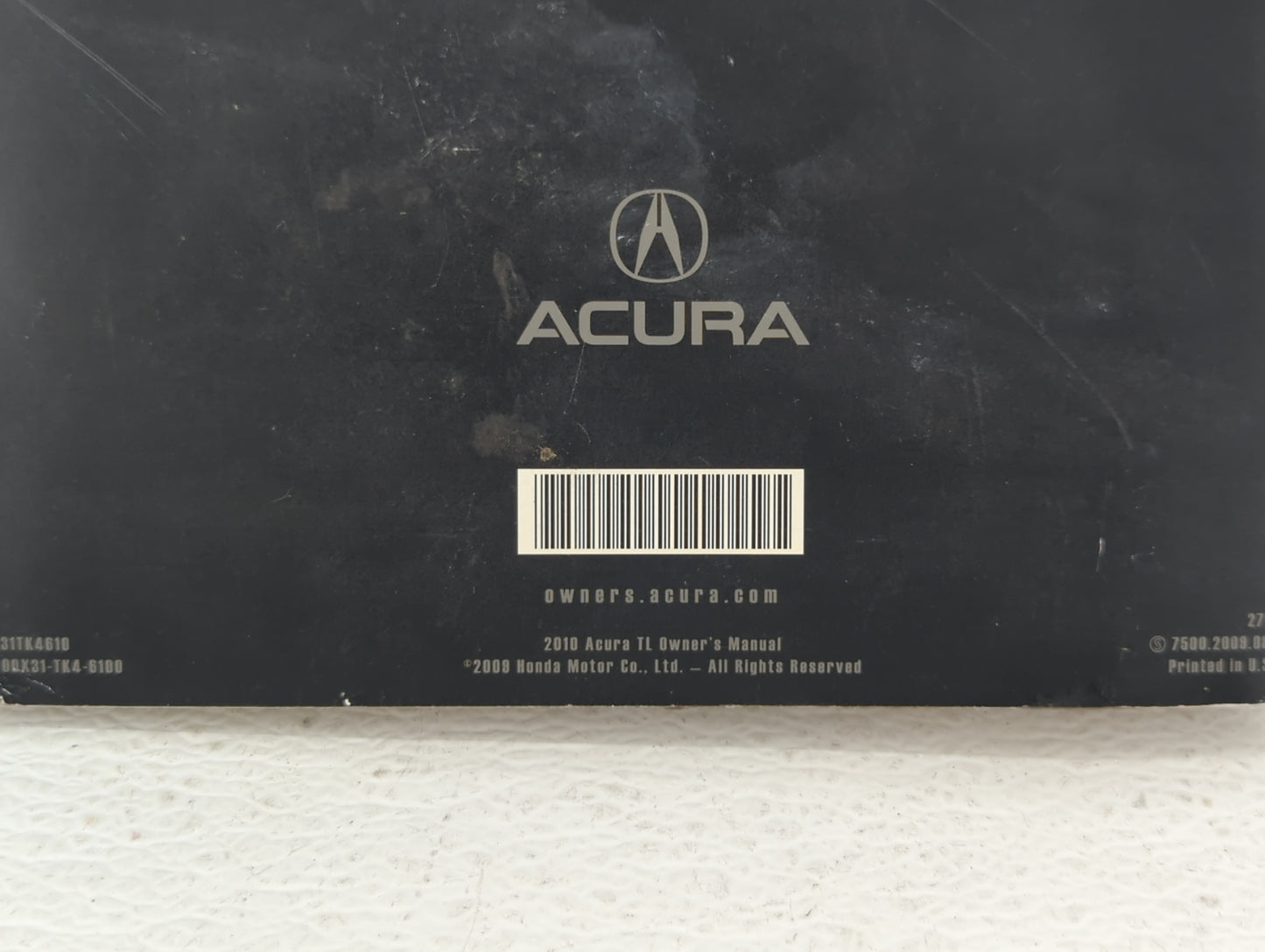 2010 Acura Tl Owners Manual Book Guide OEM Used Auto Parts - Oemusedautoparts1.com