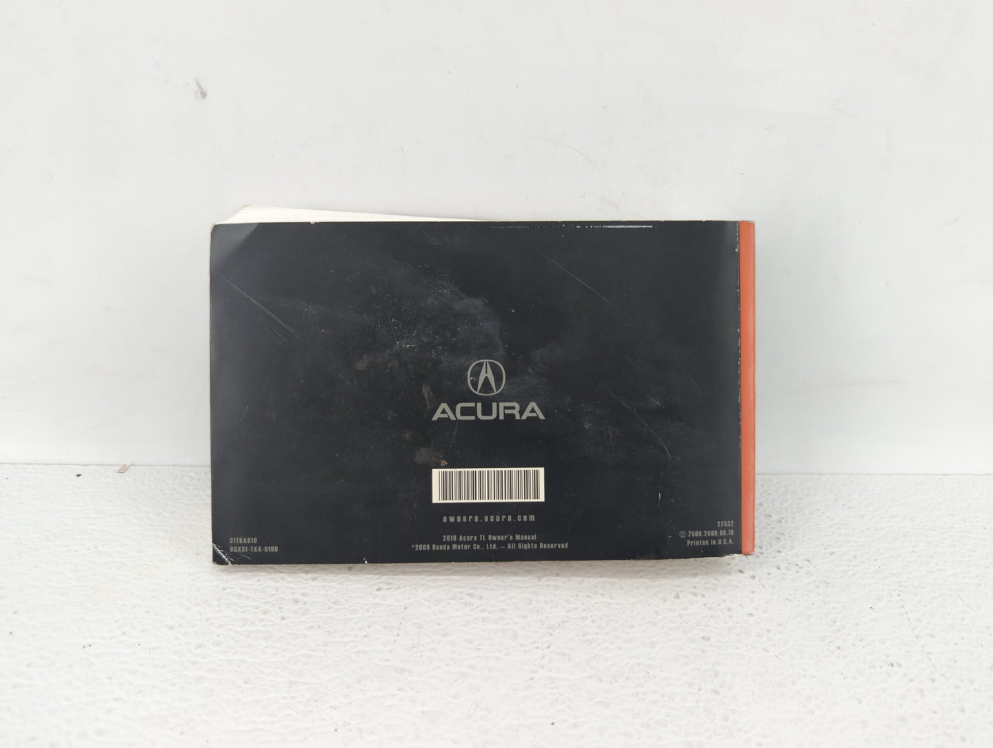 2010 Acura Tl Owners Manual Book Guide OEM Used Auto Parts - Oemusedautoparts1.com