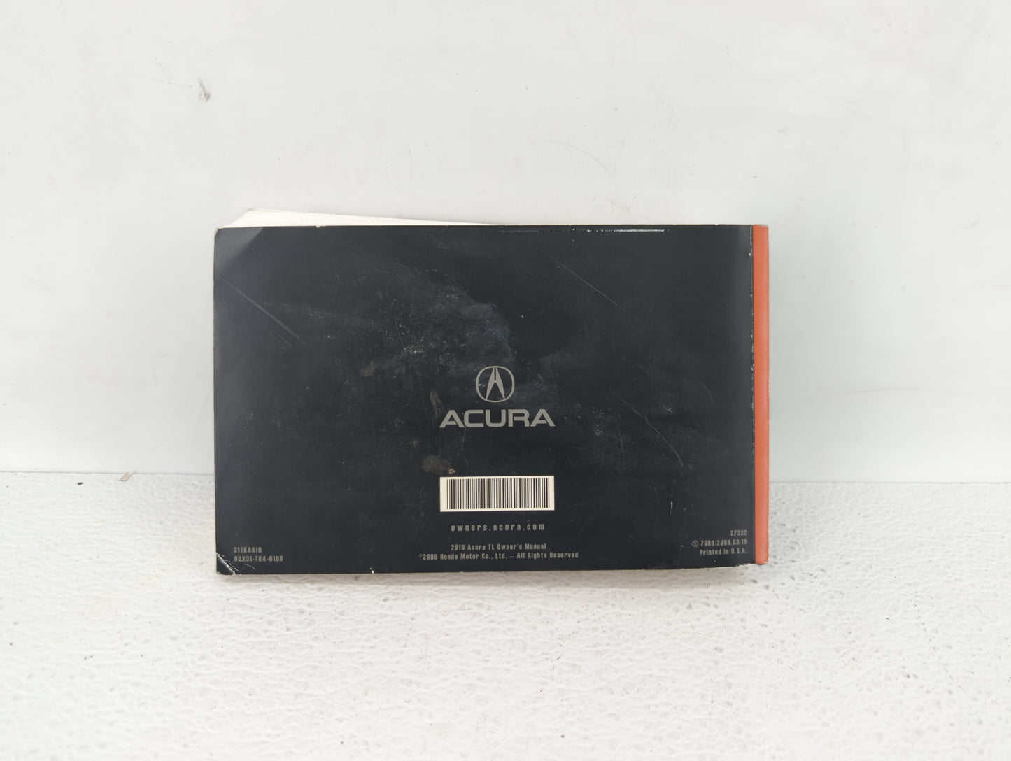 2010 Acura Tl Owners Manual Book Guide OEM Used Auto Parts - Oemusedautoparts1.com