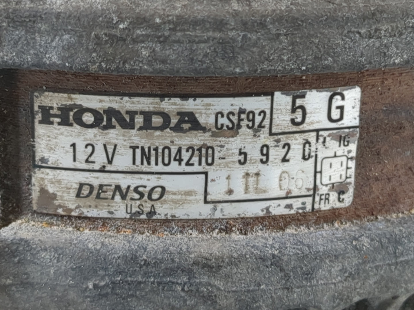 2009-2014 Acura Tl Alternator Replacement Generator Charging Assembly Engine OEM Fits Fits 2008 2009 2010 2011 2012 2013 201