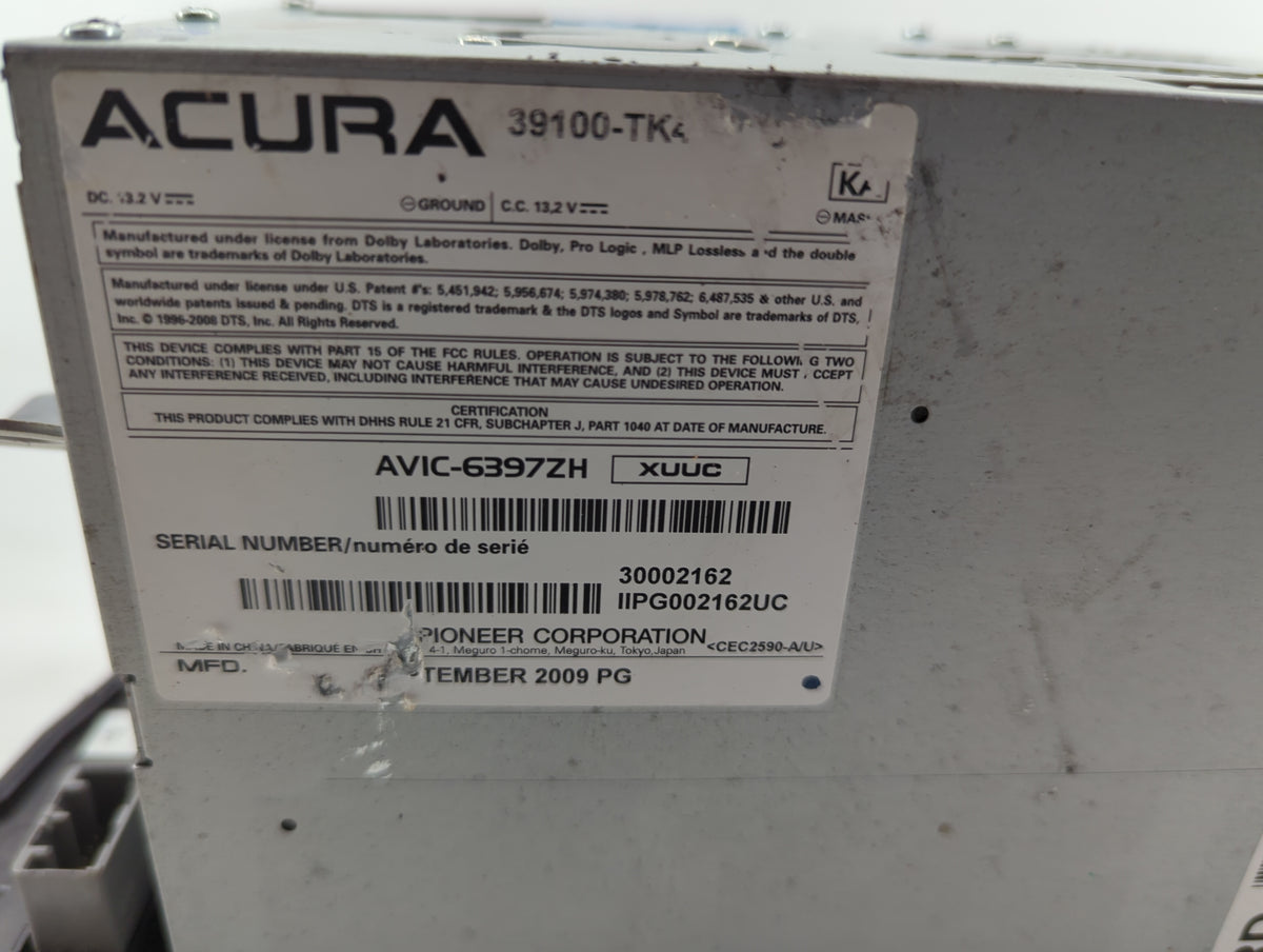 2009-2014 Acura Tl Climate Control Module Temperature AC/Heater Replacement P/N:39100-TK4 Fits Fits 2009 2010 2011 2012 2013