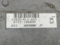 2009-2014 Acura Tsx PCM Engine Control Computer ECU ECM PCU OEM P/N:37820-RL5-A53 6722-165600 Fits OEM Used Auto Parts - Oem