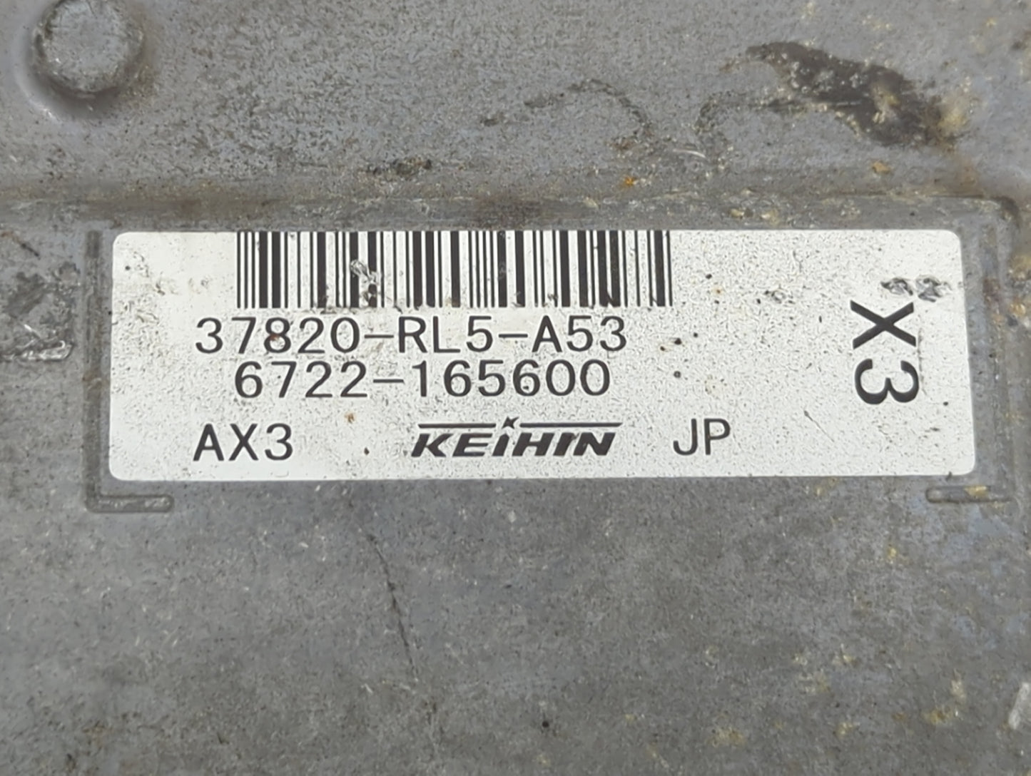 2009-2014 Acura Tsx PCM Engine Control Computer ECU ECM PCU OEM P/N:37820-RL5-A53 6722-165600 Fits OEM Used Auto Parts - Oem