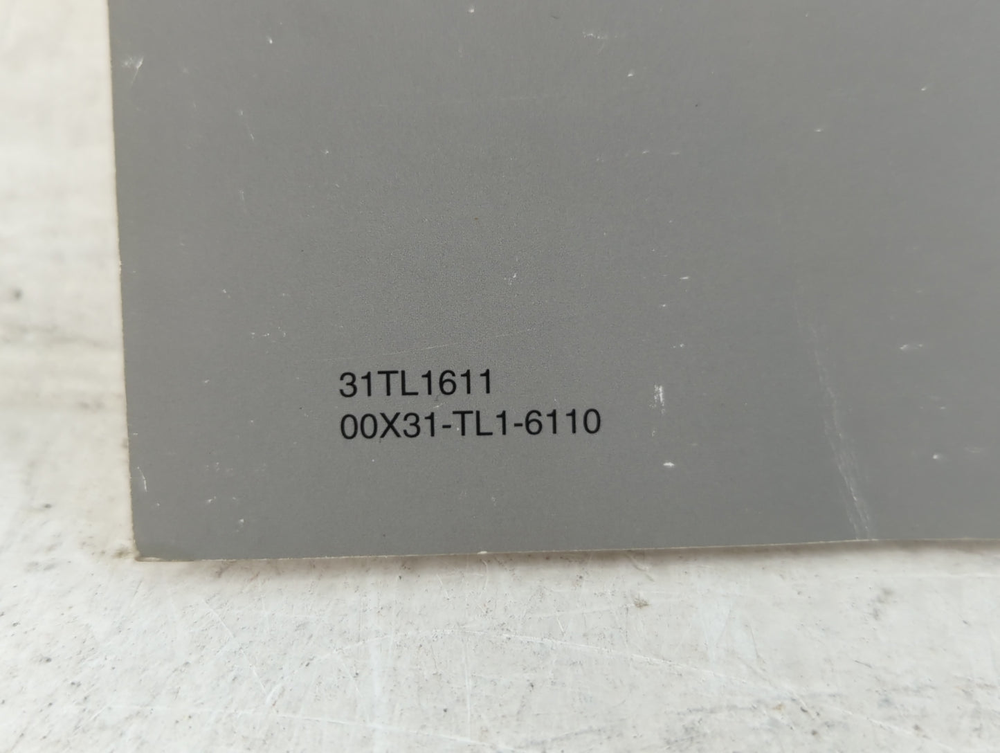2010 Acura Tsx Owners Manual Book Guide P/N:00X31-TL1-6110 31TL1611 OEM Used Auto Parts - Oemusedautoparts1.com