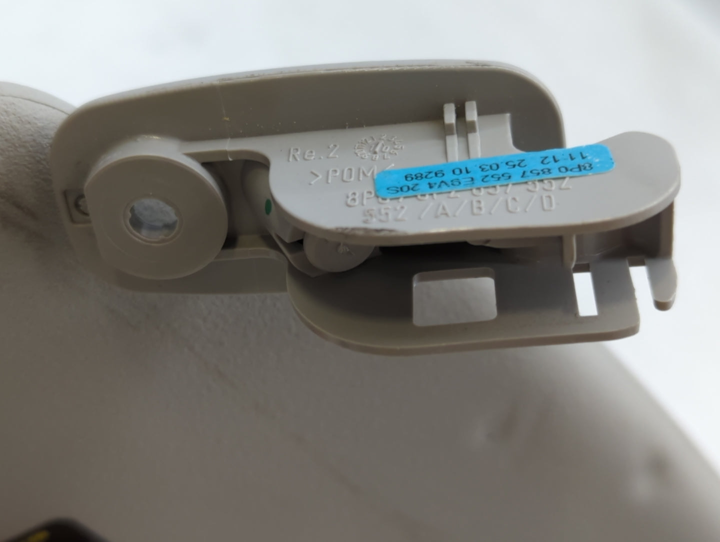 2010 Audi A3 Sun Visor Shade Replacement Passenger Right Mirror Fits OEM Used Auto Parts - Oemusedautoparts1.com