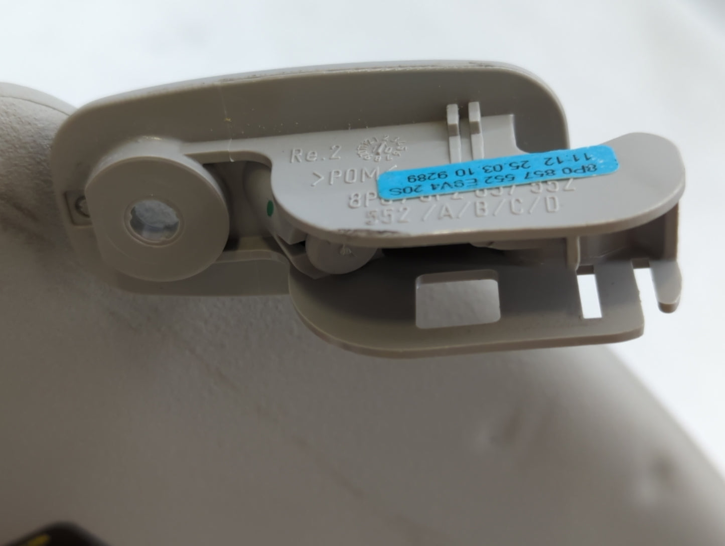 2010 Audi A3 Sun Visor Shade Replacement Passenger Right Mirror Fits OEM Used Auto Parts - Oemusedautoparts1.com