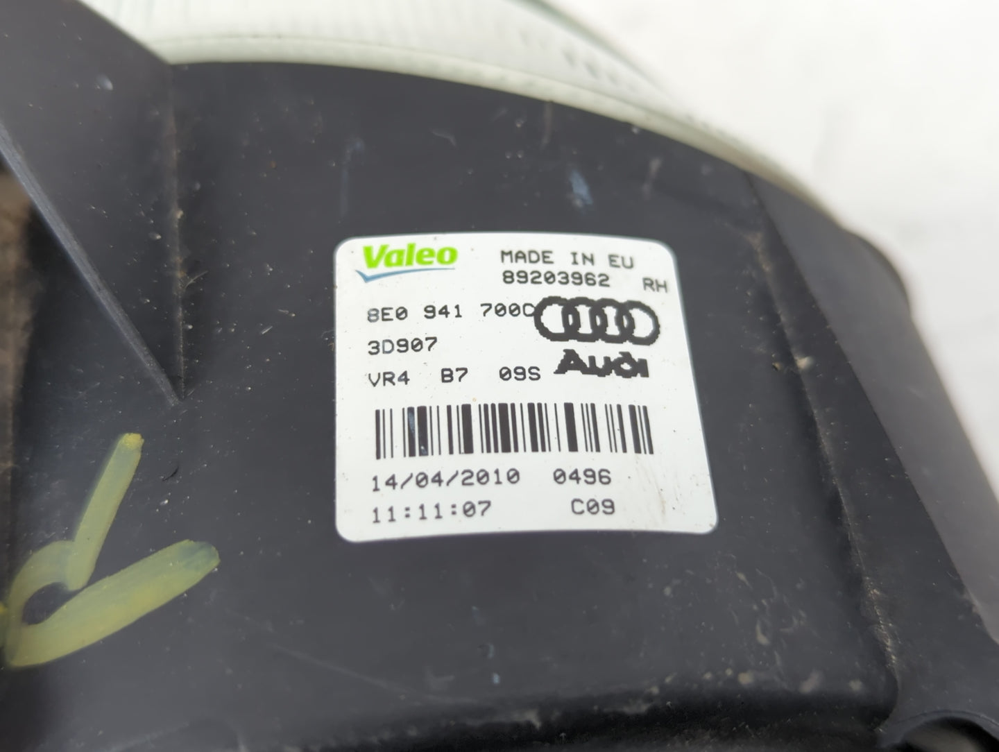 2006-2013 Audi A3 Passenger Right Oem Front Light Lamp - Oemusedautoparts1.com