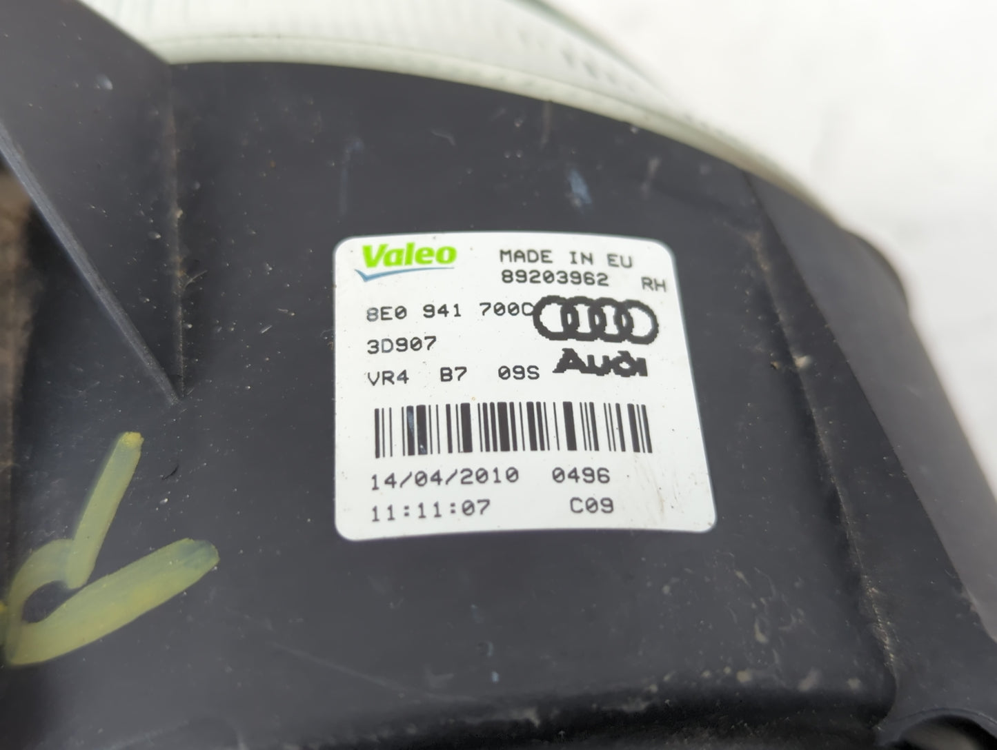 2006-2013 Audi A3 Passenger Right Oem Front Light Lamp - Oemusedautoparts1.com