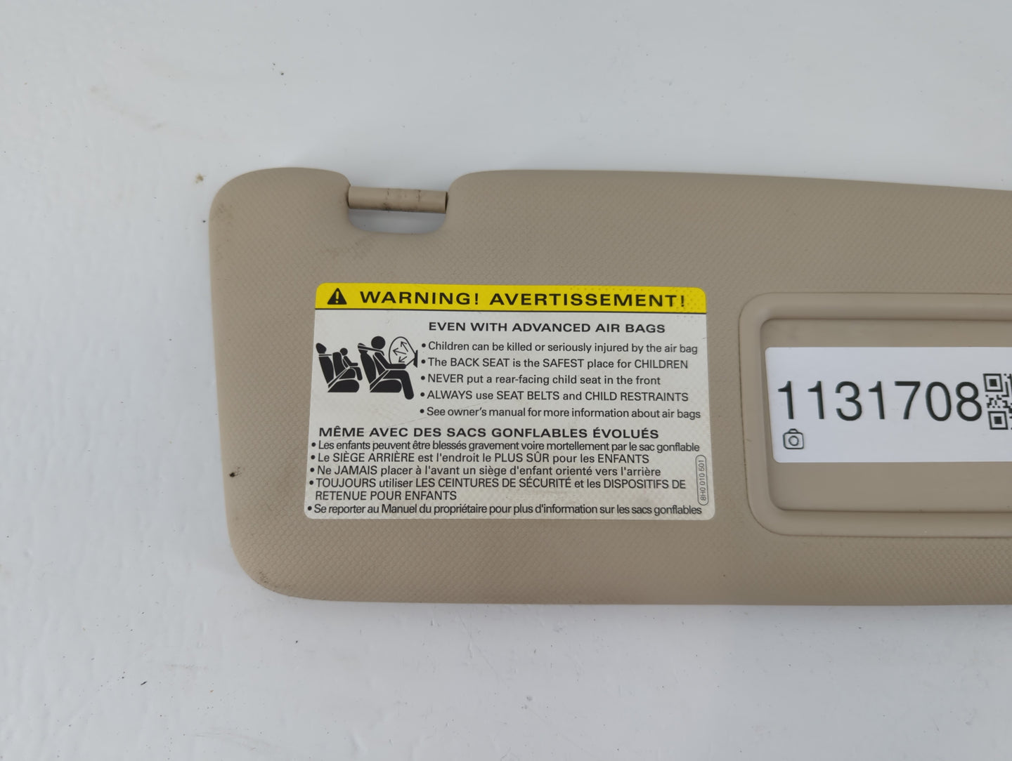 2009-2012 Audi A4 Sun Visor Shade Replacement Passenger Right Mirror Fits Fits 2009 2010 2011 2012 OEM Used Auto Parts - Oem