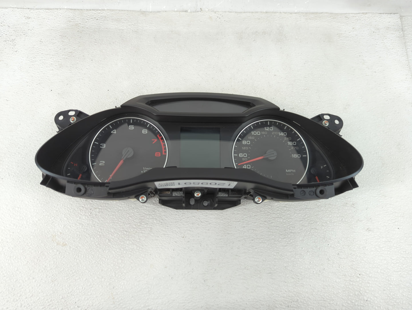 2010-2012 Audi A4 Instrument Cluster Speedometer Gauges P/N:8K0 920 950 E Fits Fits 2010 2011 2012 OEM Used Auto Parts - Oem
