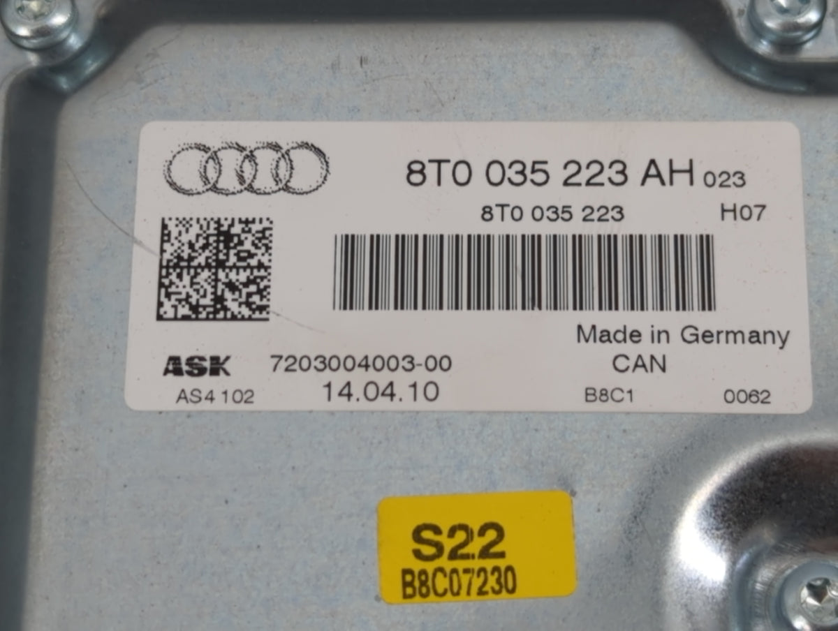 2010 Audi A4 PCM Engine Control Computer ECU ECM PCU OEM P/N:8T0 035 223 AH Fits OEM Used Auto Parts - Oemusedautoparts1.com