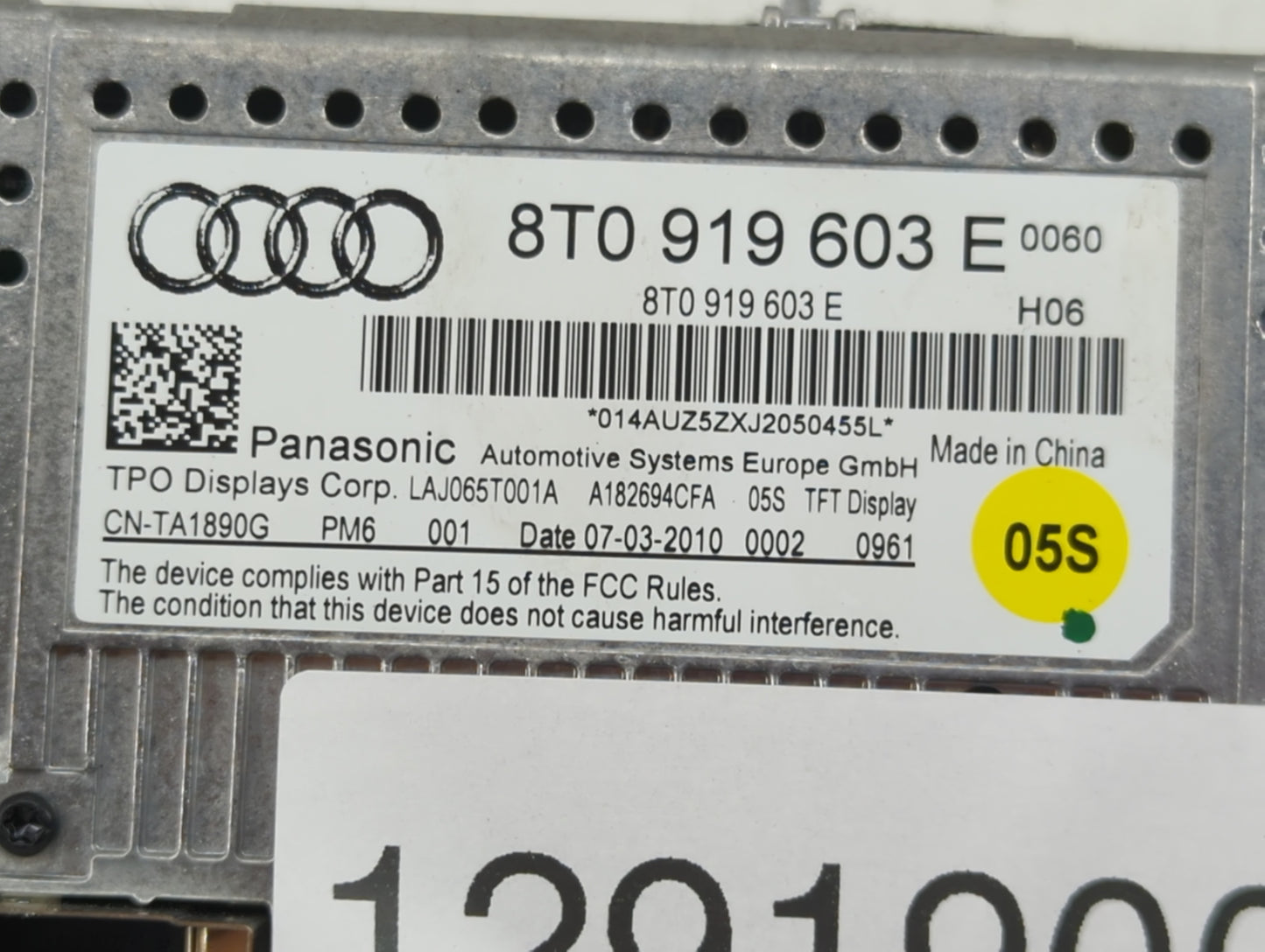 2013-2016 Audi A4 Information Display Screen - Oemusedautoparts1.com
