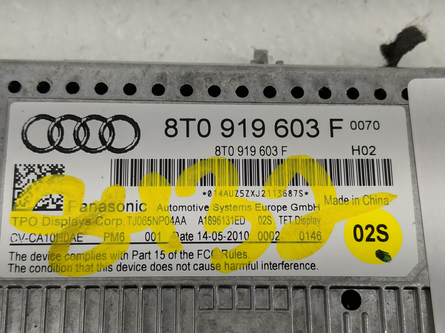 2009-2016 Audi A4 Information Display Screen - Oemusedautoparts1.com